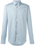 Jil Sander Plain Shirt, Men's, Size: 40, Blue, Cotton/polyamide/spandex/elastane
