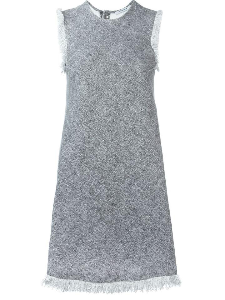T By Alexander Wang Frayed Edge A-line Dress