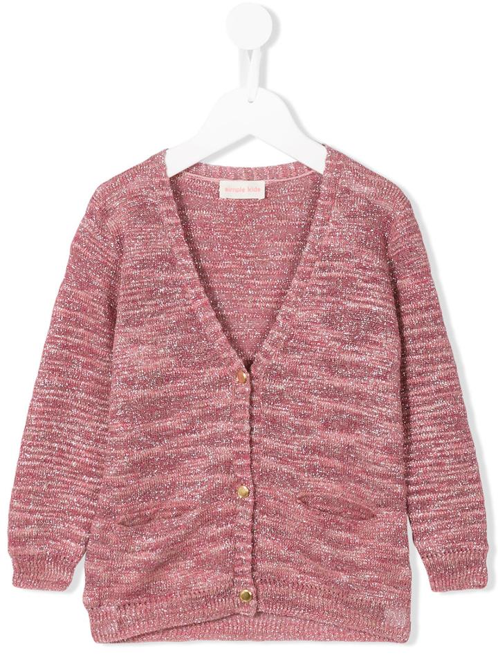 Simple Kids Gossip Cardigan, Girl's, Size: 8 Yrs, Pink/purple