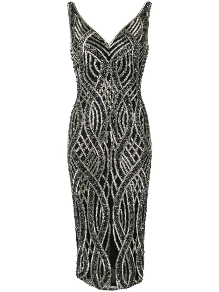 Rachel Gilbert Zahava Embellished Dress - Black