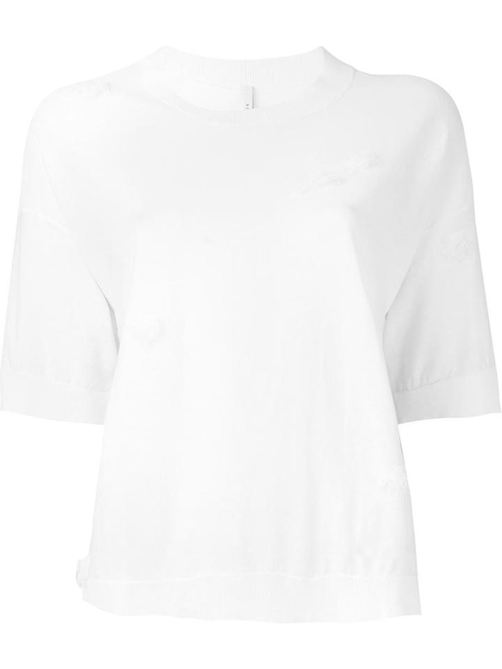 Boboutic 'mako' Knit Top, Women's, Size: Medium, White, Cotton