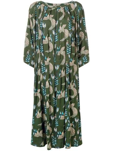 Phisique Du Role Peacock Trim Dress - Green