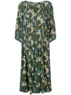 Phisique Du Role Peacock Trim Dress - Green
