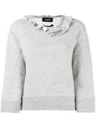 Dsquared2 Ruffled Neck Sweatshirt - Grey