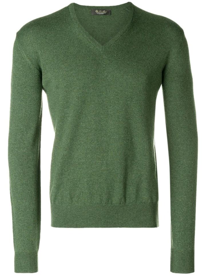 Loro Piana Fine Knit V-neck Sweater - 10b