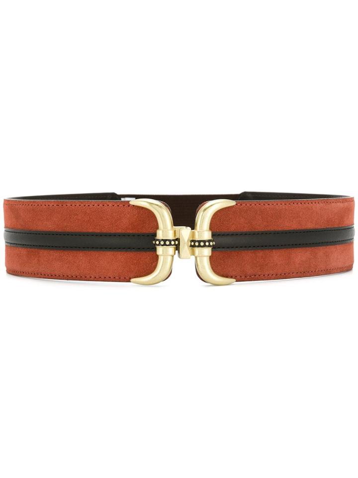 Just Cavalli Buckled Wide Belt - Brown
