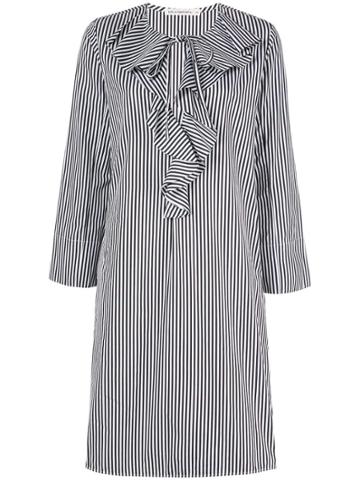 Lis Lareida Striped Ruffled Dress - White