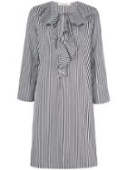 Lis Lareida Striped Ruffled Dress - White