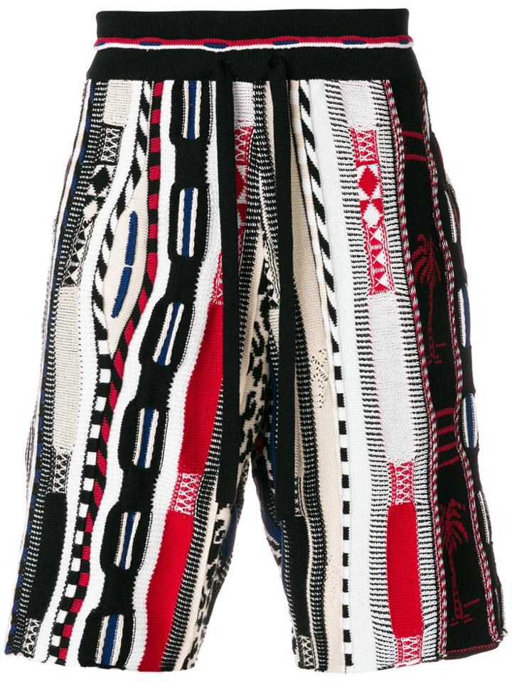 Laneus Patterned Shorts - Multicolour