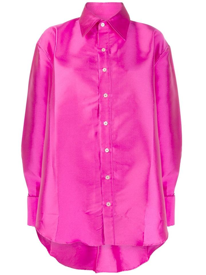 Matthew Adams Dolan Oversized Satin-twill Shirt - Pink