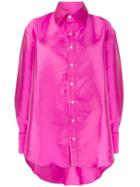 Matthew Adams Dolan Oversized Satin-twill Shirt - Pink