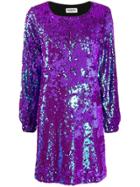 Essentiel Antwerp Sequin Cocktail Dress - Purple