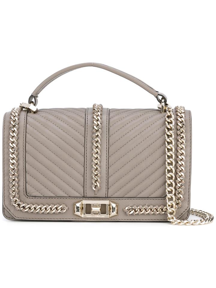 Rebecca Minkoff Love Shoulder Bag, Women's, Nude/neutrals, Leather/polyester
