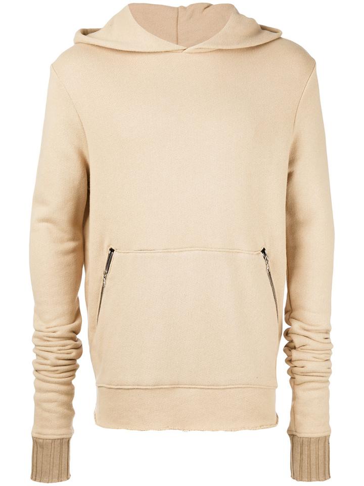 Amiri - Zip Pocket Hoodie - Men - Cotton - M, Brown, Cotton