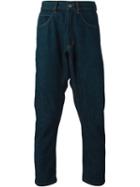 Société Anonyme Drop-crotch Cropped Jeans, Adult Unisex, Size: Xs, Blue, Cotton