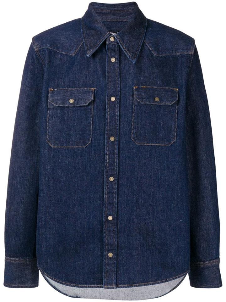 Calvin Klein 205w39nyc Western Denim Shirt - Blue