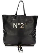 Nº21 Logo Print Foldable Tote - Black