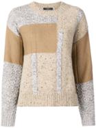 Weekend Max Mara Knit Mix Sweater - Nude & Neutrals
