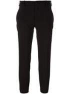 Faith Connexion Cropped Tailored Trousers, Women's, Size: 38, Black, Cotton/polyamide/spandex/elastane/virgin Wool