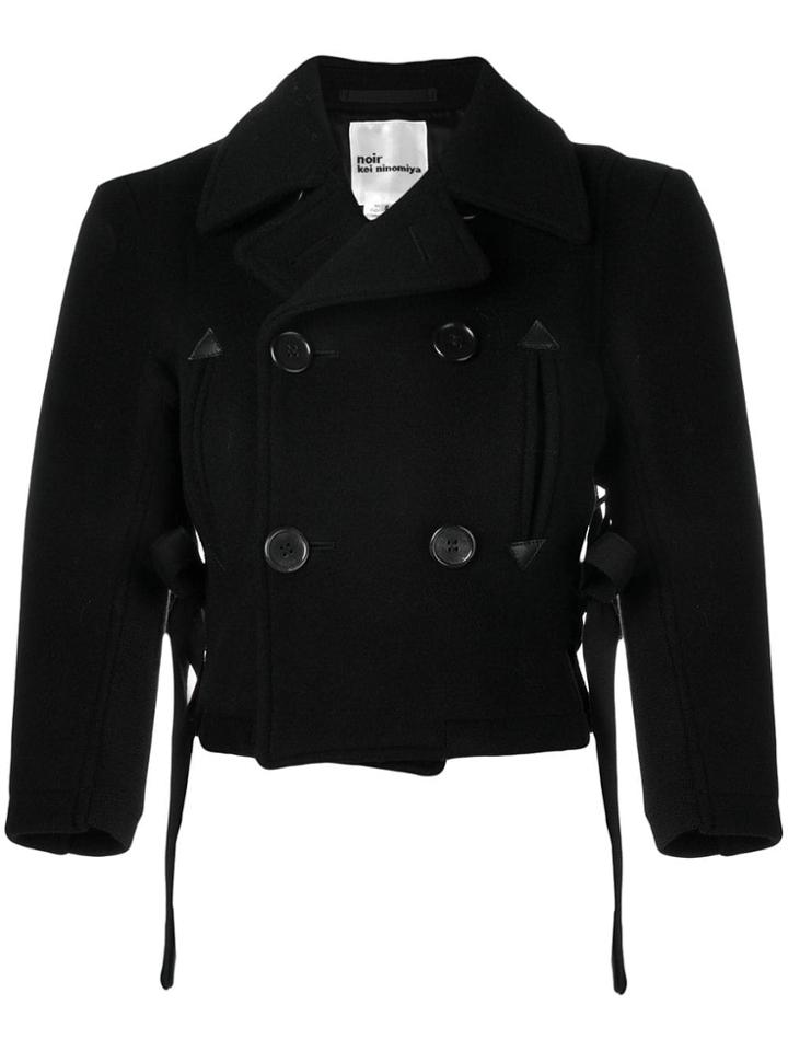 Comme Des Garçons Noir Kei Ninomiya Cropped Double-breasted Jacket -