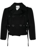Comme Des Garçons Noir Kei Ninomiya Cropped Double-breasted Jacket -
