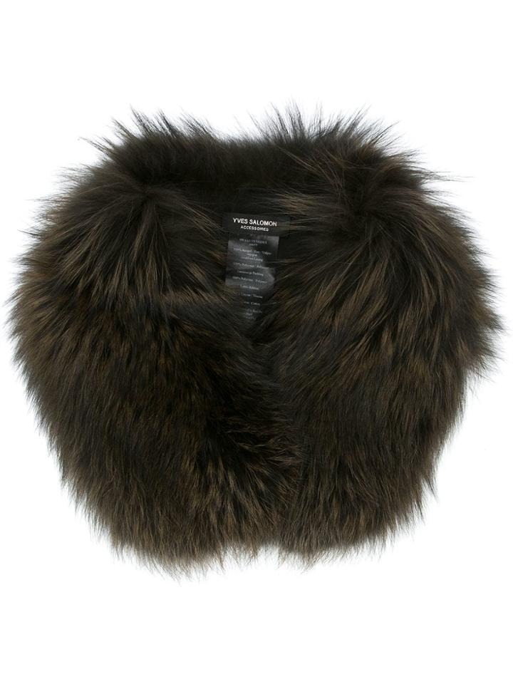Yves Salomon Accessories Removable Collar - Green
