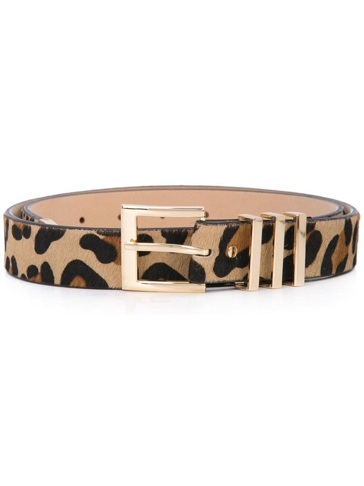 B-low The Belt Leopard Print Belt - Brown