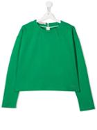 Marni Kids Teen Stitching Details Sweatshirt - Green