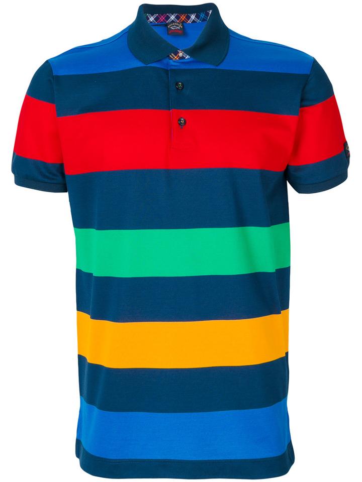 Paul & Shark - Short Sleeve Polo - Men - Cotton - L, Blue, Cotton