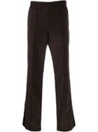 Maison Margiela Corduroy Piped Flared Trousers - Brown