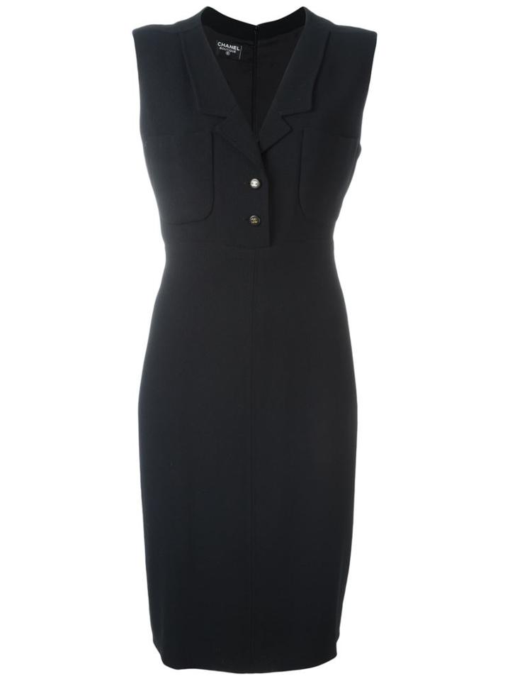 Chanel Vintage Notched Lapel Dress