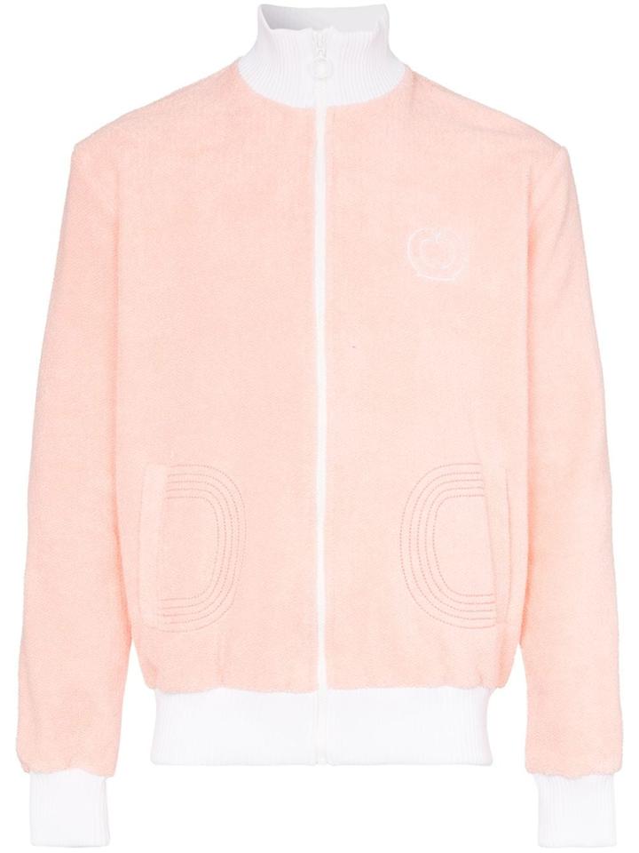 Casablanca Terry Zip-up Fleecy Bomber Jacket - Pink