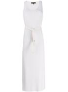 Loro Piana Belted Knitted Dress - White