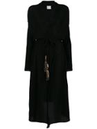Forte Forte Asymmetric Long Knitted Top - Black