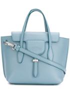 Tod's Engraved Logo Tote - Blue