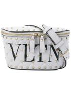 Valentino Studded Logo Belt Bag - White