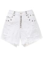 Andrea Bogosian Apliqué Shorts - White