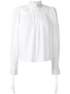 Isabel Marant 'skara' Embroidered Blouse, Women's, Size: 36, White, Cotton