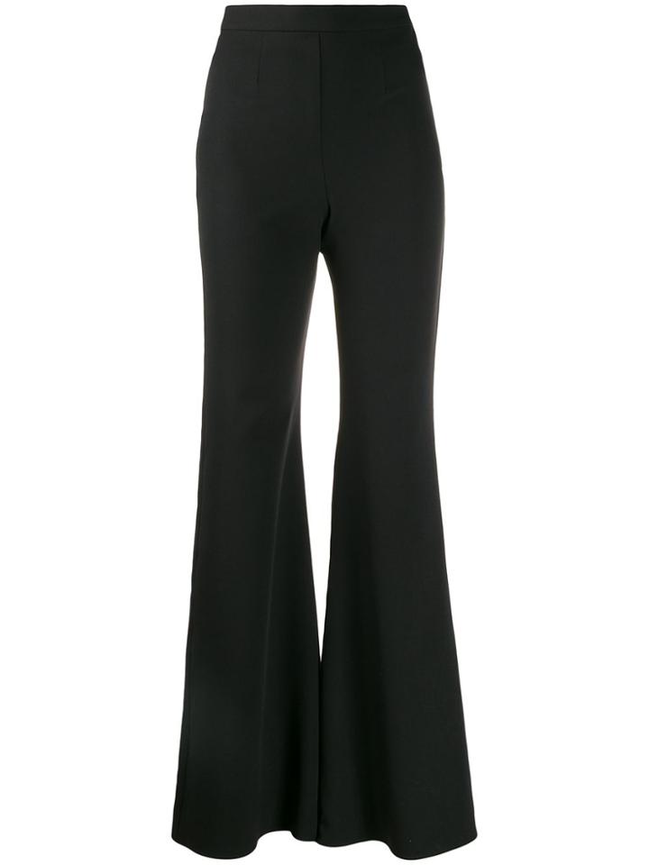 Loulou Stretch Fit Flared Trousers - Black
