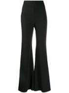 Loulou Stretch Fit Flared Trousers - Black
