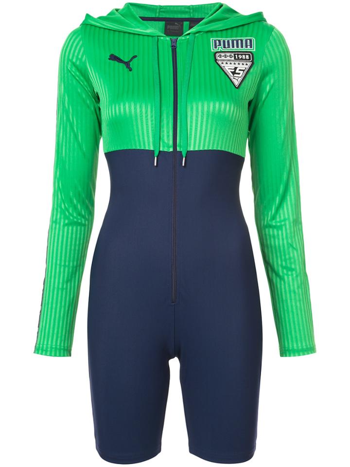 Fenty X Puma Fenty X Puma Hooded Zip Front Leotard - Green