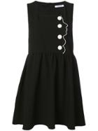 Vivetta Button-detail Flared Mini Dress - Black