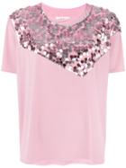 Mm6 Maison Margiela Sequin T-shirt - Pink & Purple