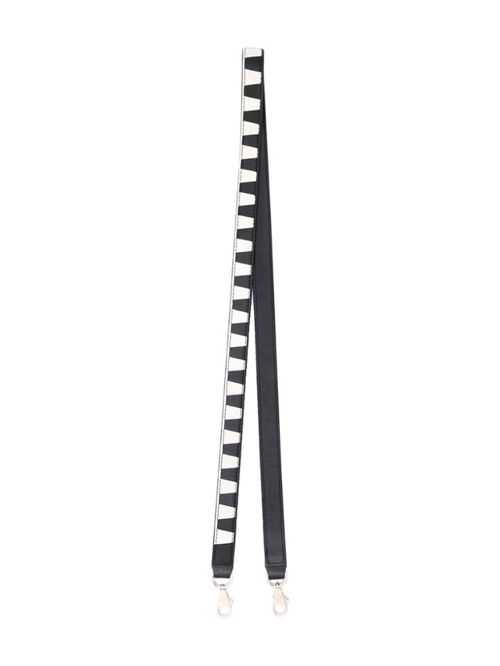 Les Petits Joueurs Striped Bag Strap - Black