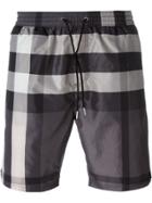Burberry Brit Checked Swim Shorts - Grey