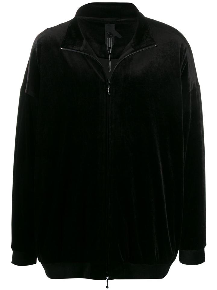 Bernhard Willhelm Velvet Panelled Sports Jacket - Black