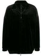 Bernhard Willhelm Velvet Panelled Sports Jacket - Black