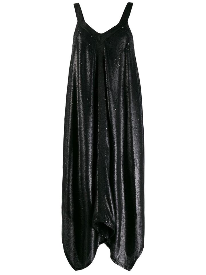 L'autre Chose Sequined Asymmetric Dress - Black