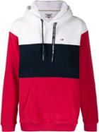 Tommy Jeans Colour Block Hoodie - Red