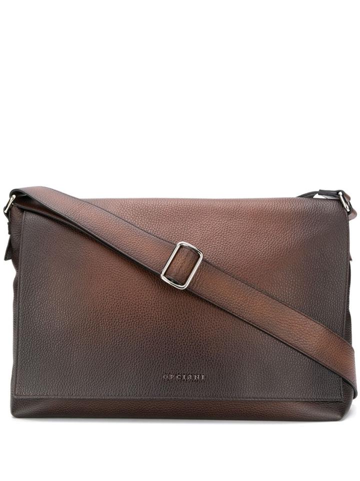 Orciani Faded Effect Cross Body Bag - Brown